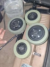 Solid Rear And Fron Caster Wheels For The Pride Jazzy J6 / Quantum Powerchair. Fixed Price $80.00.