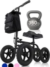All Terrain Knee Scooter Walker For Foot Injuries - Adult Broken Leg Crutch Cart. Fixed Price $395.99.