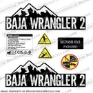 Fits Baja Wrangler 2 BA400 Pride Mobility Scooter Decals. Fixed Price $59.95.