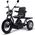 Mototec Electric Trike 60V 1800W Black , 66X36X49 Inches 240 Lbs. Fixed Price $2404.94.