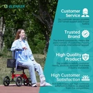 Elenker Steerable Deluxe Medical Knee Walker 10" Wheels - Red. Fixed Price $138.74.