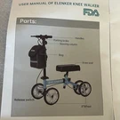 Elenker Knee Walker YF-9003 Steerable Scooter Mobility Silver. Fixed Price $68.00.