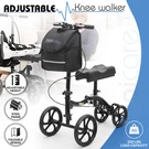 Folding Steerable Medical Scooter Crutch Dual Braking System Knee Walker W/pouch. Fixed Price $123.07.