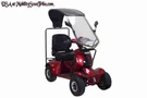 All Terrains Fat Tire Heavy-duty Four Wheels Electric Mobility Scooter With Roof. Fixed Price $3899.00.