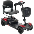 New Drive Medical Scout Compact Travel Power Scooter, 4 Wheel, Extended Battery. Fixed Price $1899.00.