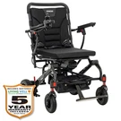 Pride Jazzy Carbon Featherweight Power Chair, Black, W/ 5-YEAR Extended Warranty. Fixed Price $2564.00.
