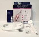 New Drive Deluxe Handheld Shower Spray Wand Bathroom Safety White 12037. Fixed Price $18.31.