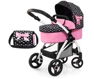 Bayer: Stroller/pram Xeo, Hearts Black & Pink - Matching Handbag. Fixed Price $76.99.