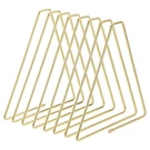 Slots Triangle Desktop File Holder, 1PCS, Golden Tone, 1.26 X 6.69 7.09". Fixed Price $16.31.