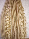 New Bleach Blonde Starter Micro Dreadlock Complete Set 24" Synthetic ACC05. Fixed Price $45.00.