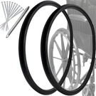 Universal 24 Flat-free Wheelchair Tires Manual Replacement With Tools. Fixed Price $41.99.