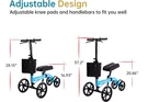 Elenker Best Value Steerable Medical Knee Walker With 10" Wheels - Blue. Fixed Price $96.68.