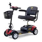Golden Buzzaround Xl 4-WHEEL Lightweight Portable Mobility Electric Scooter Red. Fixed Price $1540.00.