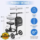 Aojin Knee Scooter Black Adult Foot Injury Foldable Walker Bag Seat. Fixed Price $159.99.