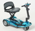 Ev Rider Transport Af+ Automatic Folding Travel Mobility Scooter W Remote - Blue. Fixed Price $1995.00.