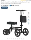 New Elenker YF-9003 Ek Knee Walker Black Lightweight Mobility Scooter. Fixed Price $75.97.