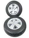 New Pride Victory Platinum 11 X3.6 Foam Filled Rear Drive Wheels Tires. Fixed Price $220.00.