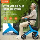 Vevor Folding Rollator Walker For Seniors And Adults, 300LBS Capacity. Fixed Price $187.84.