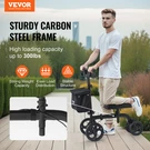 Vevor Folding Knee Scooter, Carbon Steel Steerable Walker With Height-adjus. Fixed Price $136.83.