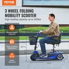 Vevor 3-WHEEL Folding Mobility Scooter For Seniors 12 Mile Range 265LBS Capacity. Fixed Price $733.14.