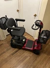 Sacvon 4-WHEEL Scooter For Seniors Foldable Power Wheelchair, Adult 330LBS, Red. Fixed Price $400.00.