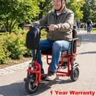 700W Dual Motor 3-WHEELS Folding Senior Electric Mobility Scooter 48V/10AH 300LB. Fixed Price $848.00.
