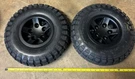 14"X4" 4.00-6 Air Drive Tires Quantum Q6 Edge Knobby Wheel Power 3 JE7 Rim. Fixed Price $125.00.