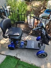 Blue Comfygo MC-3000 Foldable 4 Wheel Mobility Scooter With Storage Bag. Fixed Price $400.00.