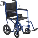 Drive Medical Expedition Transport Wheelchair Folding Lightweight W/ Brakes Blue. Fixed Price $120.98.