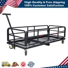 60" Folding Trailer Hitch Mount Cargo Carrier Basket Rear Luggage Rack W/ Wheels. Fixed Price $175.99.