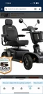 Pride Pursuit 4-WHEELED Mobility Scooter Black Padded Armrest. Fixed Price $2185.00.