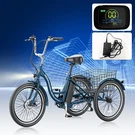 H&zt 350W 36V Adult Electric Tricycle E-trike Motorized 7SPEEDS 3WHEELS Basket. Fixed Price $689.99.