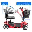 4 Wheels Mobility Power Scooter Electric Folding For Seniors Travel Wheelchairs. Fixed Price $539.00.
