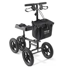 Folding Knee Scooter, Carbon Steel Steerable Walker With Height-adjustable. Fixed Price $214.70.