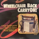 Ez-accessories Wheelchair Pack Carry Storage Bag. Fixed Price $10.00.