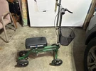 Kneerover Scooter Walker Green With Basket Adjustable Handlebars Works. Fixed Price $99.99.