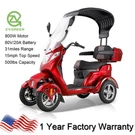4 Wheels Powered Mobility Scooters 800W 60V20A With Canopy & Windshield. Fixed Price $3459.00.