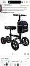 Bless Reach Steerable Knee Walker Deluxe Scooter Black All Terrain WB-2208. Fixed Price $93.00.