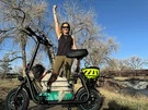 Electric Scooter W/ Seat&basket For Adults Carry Cargo&pet 20-MILE Range 550W Us. Fixed Price $499.99.