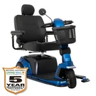 Pride Maxima Heavy Duty 3-WHEEL Mobility Scooter, With 5-YEAR Extended Warranty. Fixed Price $3146.00.