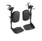 Invacare Wheelchair Elevating Legrests, Composite Footplates, Padded Calf Pads,. Fixed Price $38.00.