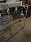 Drive Medical Folding Walker With Wheels Model HX5 9JP 350 Lbs Capacity. Fixed Price $35.00.