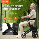 Vevor Folding Rollator Walker For Seniors And Adults, 300LBS Capacity. Fixed Price $239.99.