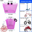 Mkuero Kids Bike Basket Metal Front Children's Scooter Accessory. Fixed Price $44.99.