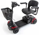 Lightweight Electric Mobility Scooter For Adults & Seniors - Red Adventure Model. Fixed Price $1664.99.