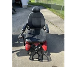 Pride Jazzy Elite Hd Electric Powerchair Red/black W/ Headrest, Footrest. Fixed Price $500.00.