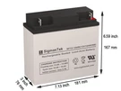 12 Volt 18 Amp X-treme XB-420M Replacement Battery By Sigmastek. Fixed Price $38.99.