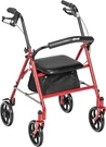 Foldable Rollator Walker With Seat 7.5 Wheels Height Adjustable 350 Lb. Fixed Price $102.06.