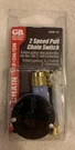 Gardner Bender Cord 2-SPEED Pull Chain Switch GSW-33 Gb. Fixed Price $9.97.
