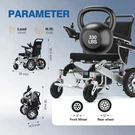 Quelith Electric Wheelchair Intelligent Foldable All Terrain. Fixed Price $739.00.